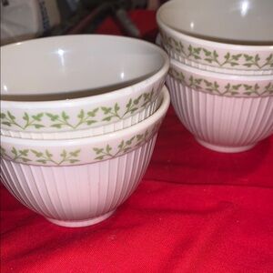 Green Ivy Paula Deen Melamine Custard Berry Ramekins Bowls Inside Measurement